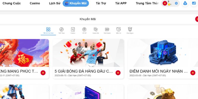 Khuyến mãi 8xbet luôn là điểm thú vị thu hút người chơi